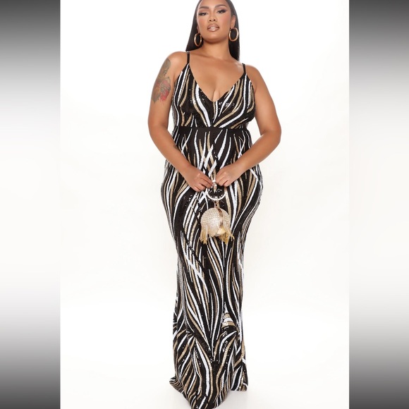 Sequin Maxi Dress - Picture 1 of 5